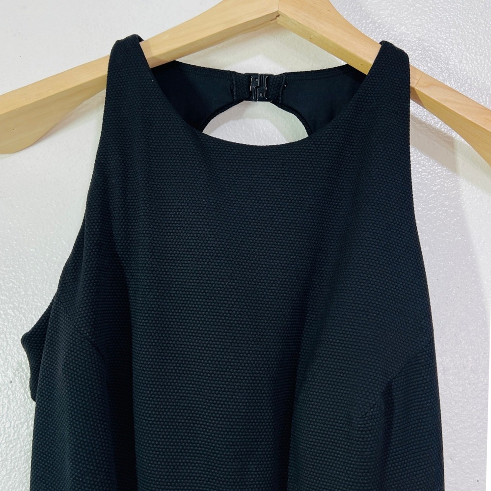 Spanx Black Pique High Neck One Piece Swimsuit Shaping Tummy Control Women XL - Picture 4 of 10